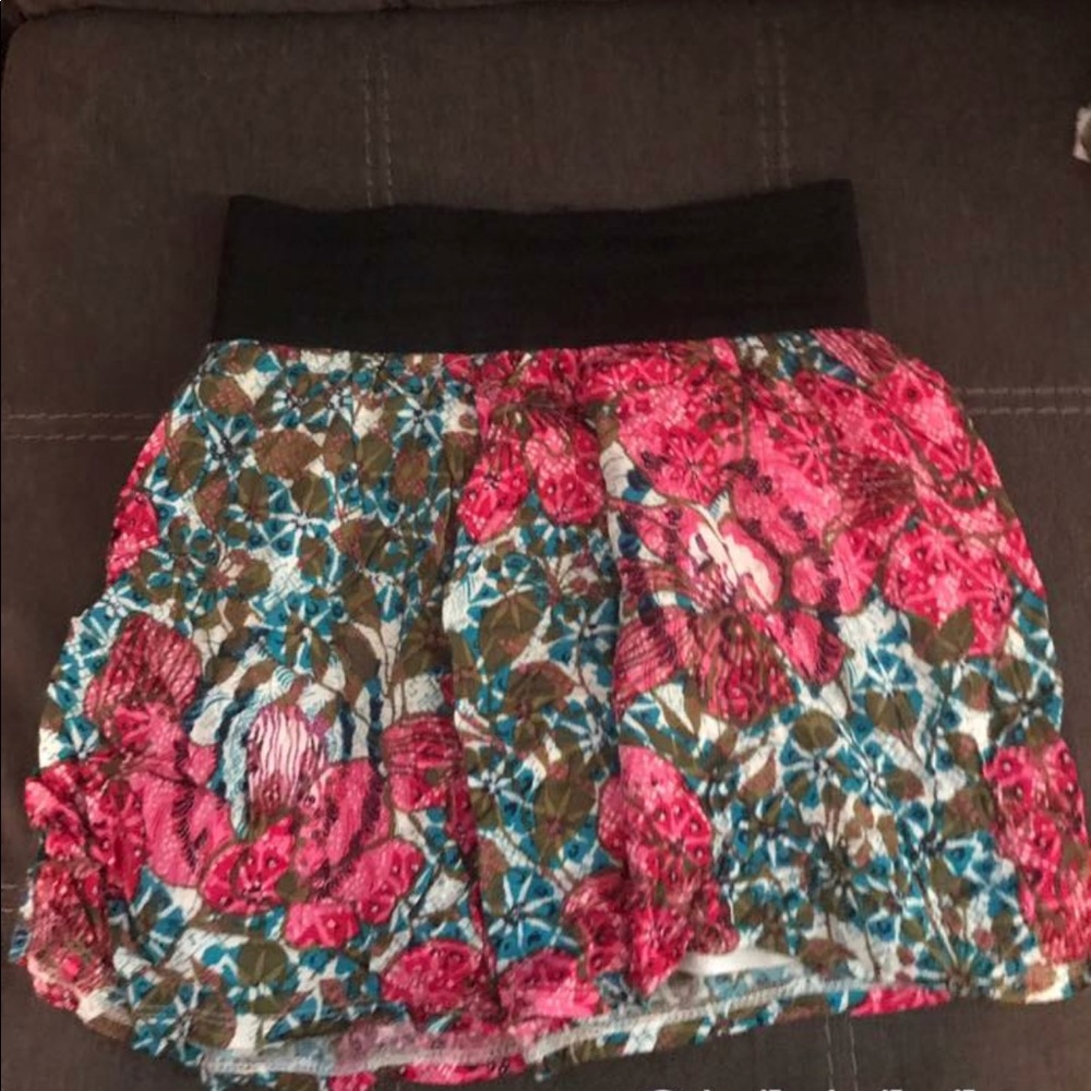 Floral Mini Skirt
